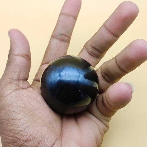 Black Onyx Gemstone Handmade Spiritual Energy Ball Sphere For Meditation Healing